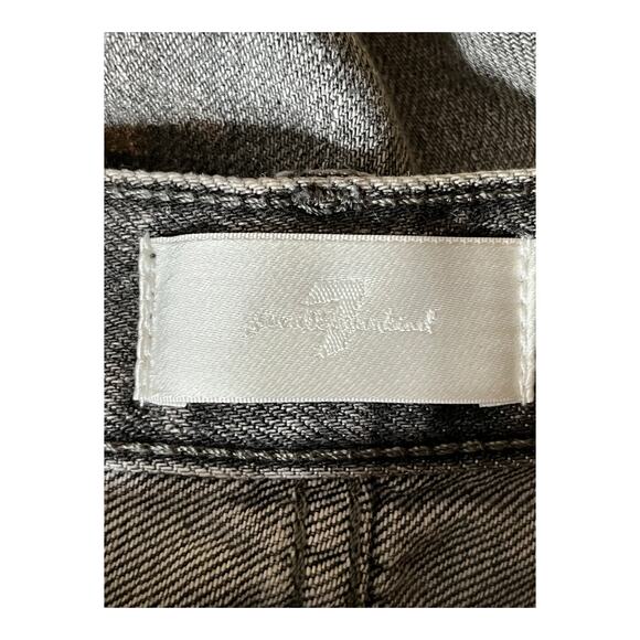 7 For All Mankind shorts Easy James distressed denim cutoff gray size 27 - Picture 5 of 7